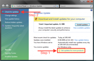 Hình minh họa Hướng dẫn update cho Window 7