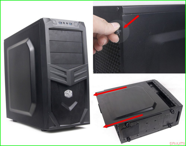 Hình minh họa Hướng dẫn mở thùng case máy tính