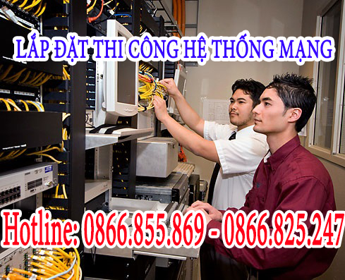 Hình minh họa Thi công mạng cơ quan
