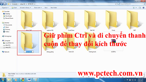 Hình minh họa Cách thay đổi kích thước icon trên desktop win 10