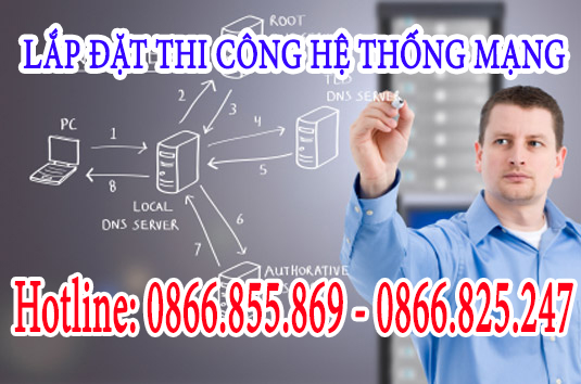 Hình minh họa Thi công hệ thống mạng máy chủ