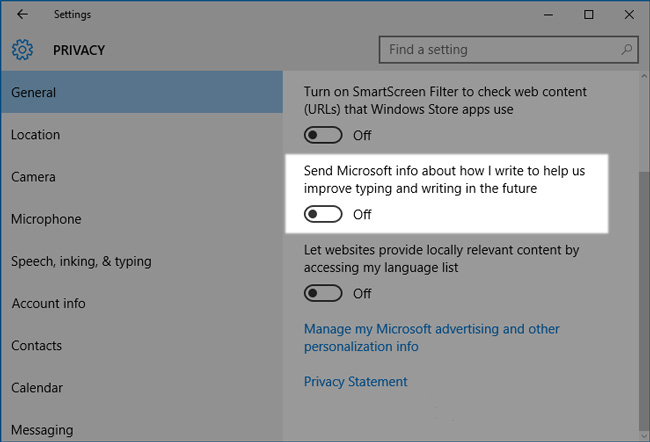 Hình minh họa Cách chặn Windows 10 thu thập thông tin người dùng