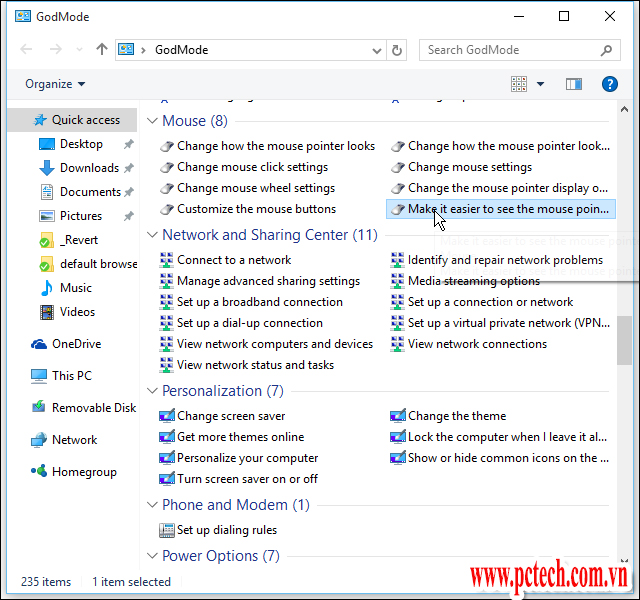 Hình minh họa Cách mở thư mục GodMode trên Windows 10