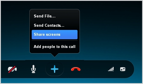 Hình minh họa Chia sẻ màn hình máy tính qua Skype