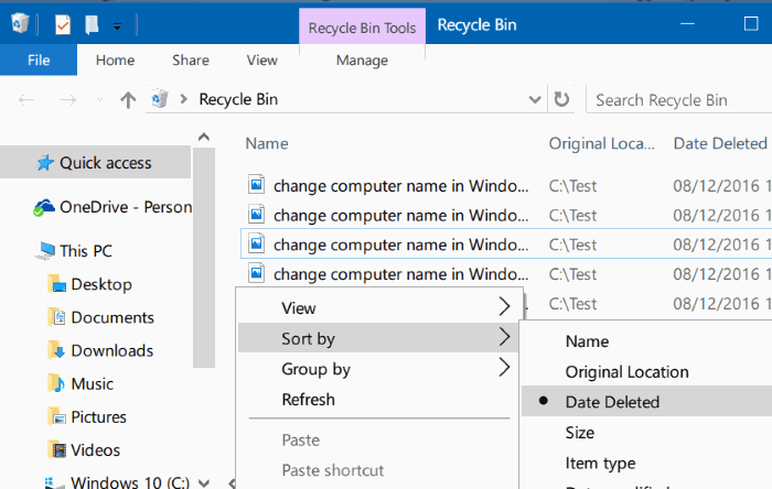 Hình minh họa Làm thế nào để xem các tập tin đã xóa gần đây trên Windows 10?
