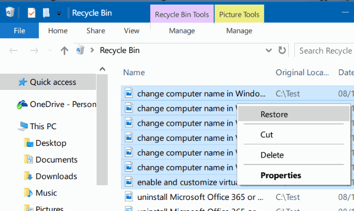 Hình minh họa Làm thế nào để xem các tập tin đã xóa gần đây trên Windows 10?