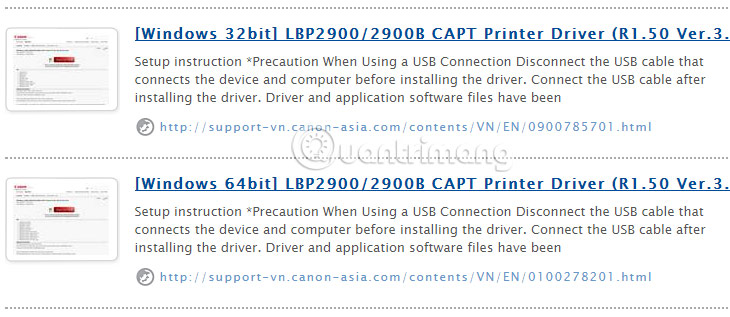 Hình minh họa Hướng dẫn cài đặt máy in Canon LBP 2900 trên Windows
