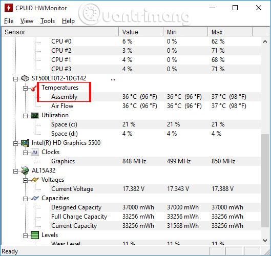 Hình minh họa Hướng dẫn kiểm tra nhiệt độ CPU, VGA, ổ cứng máy tính, laptop