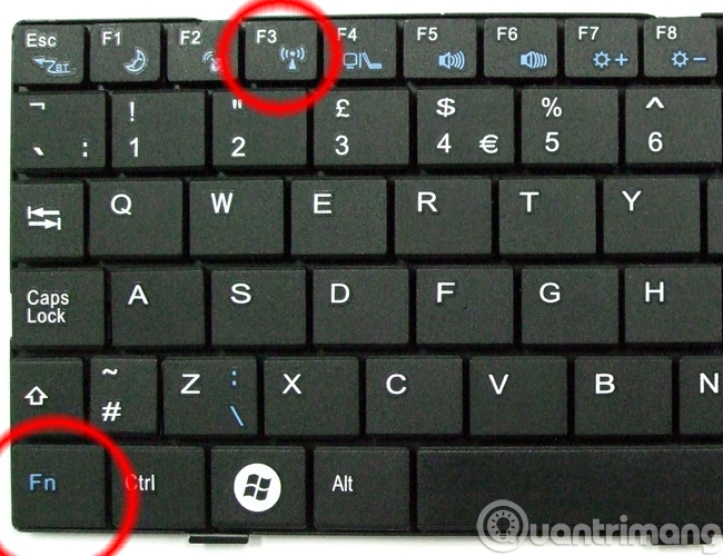 Hình minh họa Cách bật, tắt Wifi trên laptop