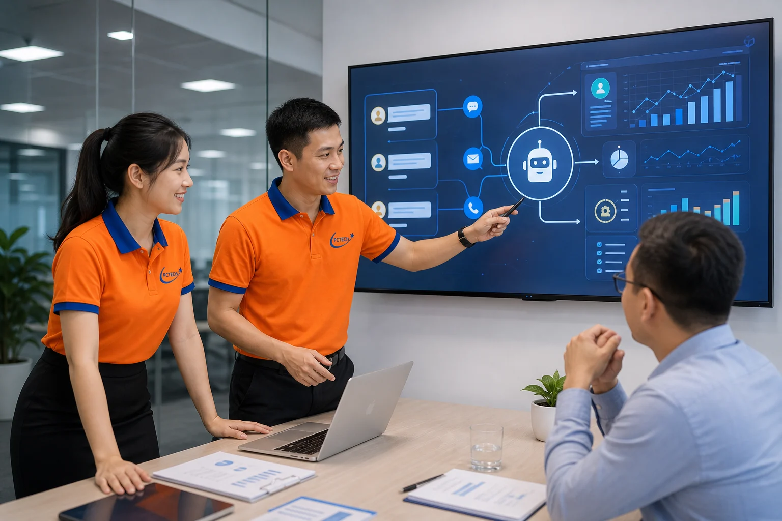 Chuyên viên PCTech triển khai AI cho doanh nghiệp